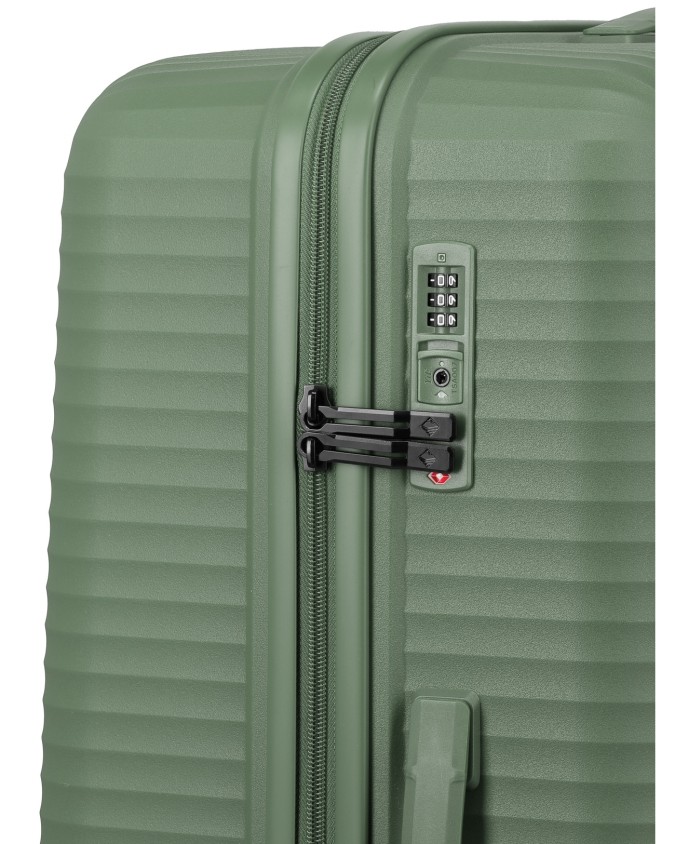 Travelite - Trolley Tg. L in polipropilene 4 Ruote Air Stripe