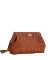 Ynot - Women's Clutch with Shoulder Strap and Pleated Texture, Paris