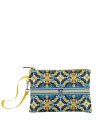 Ynot – Damen-Clutch mit Riemchen und Lipari-Maiolika-Optik