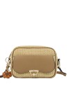 Ynot - Borsa Camera Bag con Tasca Frontale Effetto Paglia