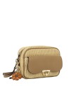 Ynot - Camera Bag, Size M, with a front pocket in straw-effect