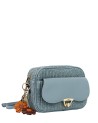 Ynot - Borsa Camera Bag con Tasca Frontale Effetto Paglia
