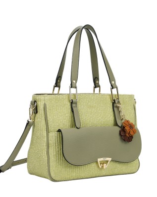 Ynot - Shopping bag with front pocket and shoulder strap in 2