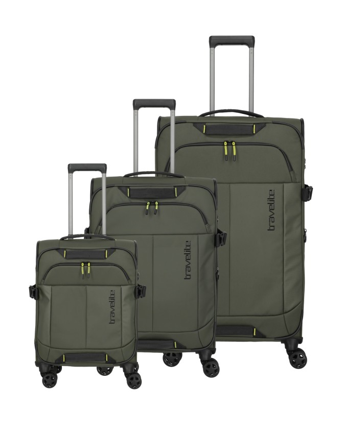 Travelite - Set di valigie 3 misure S/M/L in poliestere Briize
