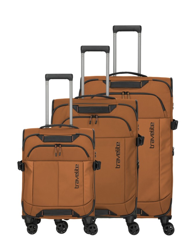 Travelite - Set di valigie 3 misure S/M/L in poliestere Briize