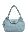 Ynot - Borsa a Spalla con Patta e Manico Intrecciato Effetto