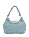 Ynot - Shoulder Bag with Flap and Braided Handle, Size L, in