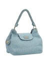 Ynot - Shoulder Bag with Flap and Braided Handle, Size L, in