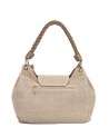 Ynot - Shoulder Bag with Flap and Braided Handle, Size L, in