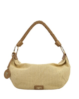  Ynot - Borsa hobo con manico Intrecciato Tg. 