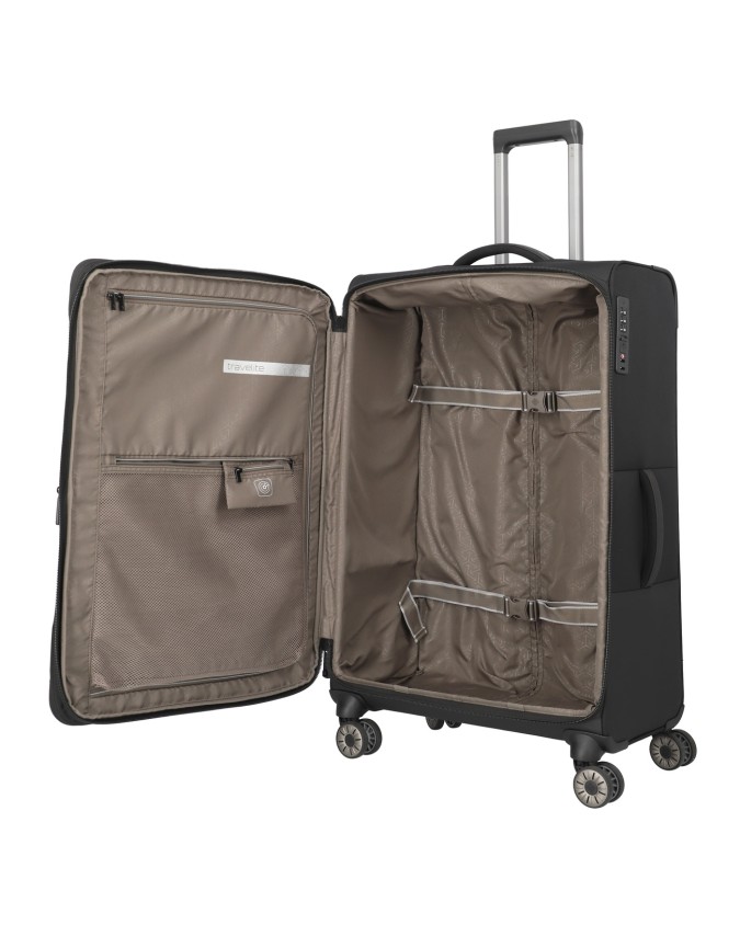 Travelite - Trolley grande Tg. XL espandibile in poliestere riciclato 4 Ruote Crosslite