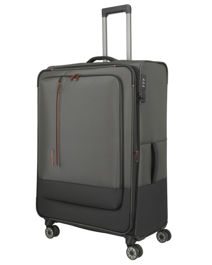 Travelite - Trolley grande Tg. XL espandibile in poliestere riciclato 4 Ruote Crosslite