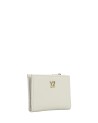 Ynot – Kleine Damenbrieftasche mit Clip und Logo auf der Vorderseite aus Harmony-Kunstleder