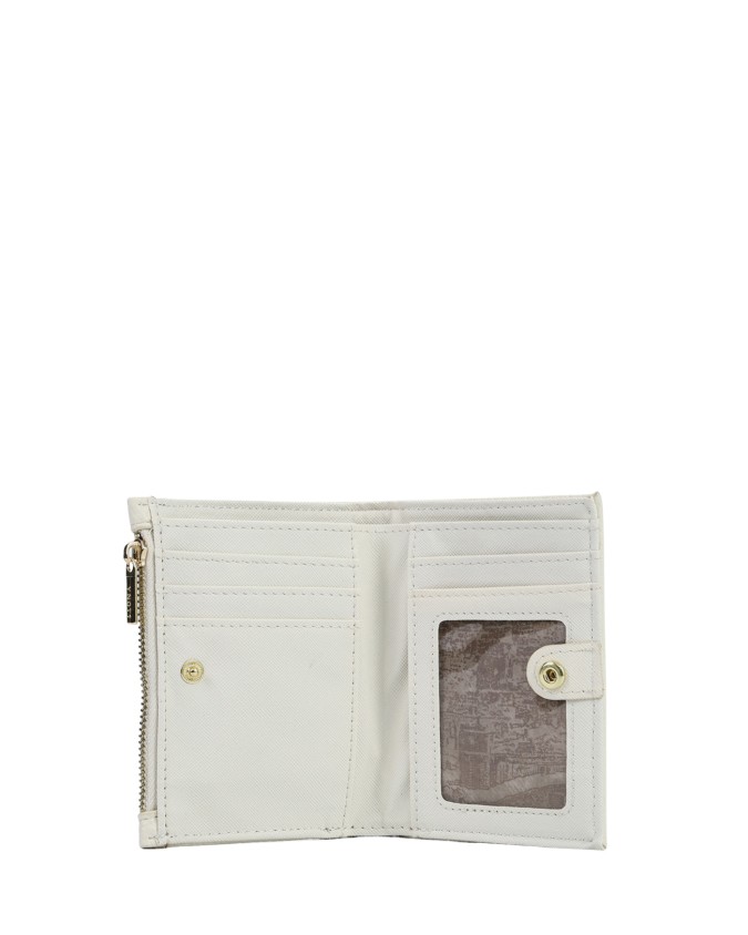  Ynot - Portafoglio Piccolo Donna con Clip e Logo Frontale in