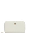 Ynot - Women's Zip-Around Wallet with Front Logo in Harmony Faux Leather