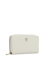 Ynot - Women's Zip-Around Wallet with Front Logo in Harmony Faux Leather
