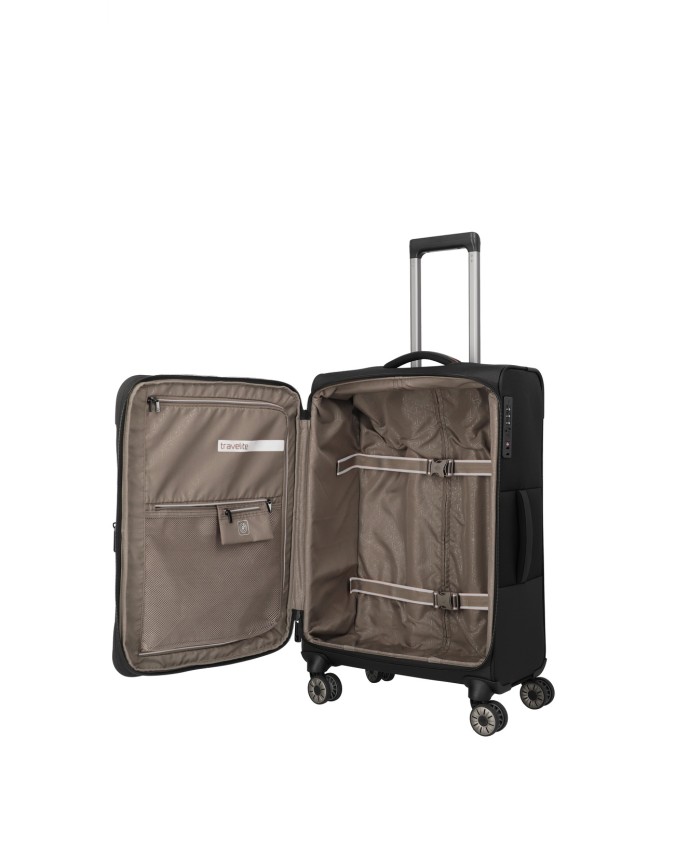 Travelite - Trolley  morbido in poliestere M Crosslite