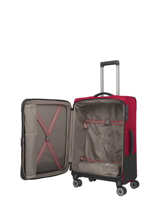  Travelite - Trolley morbido in poliestere M Crosslite