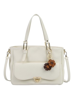  Ynot - Borsa Shopping con Tracolla e Tasca Frontale in