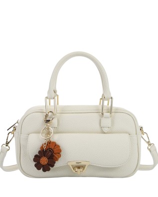  Ynot - Borsa Bauletto con Tasca Frontale e Tracolla in