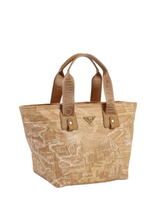  Ynot - Borsa Shopping in Nylon con Stampa Città Gum 2
