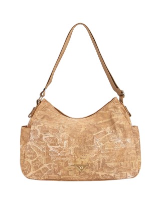  Ynot - Borsa a Spalla con Tasche Laterali in Nylon Stampa