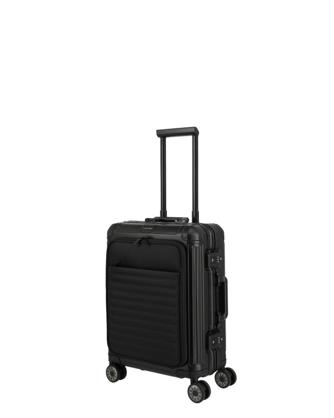  Travelite – Trolley cabina S+ in alluminio con tasca frontale
