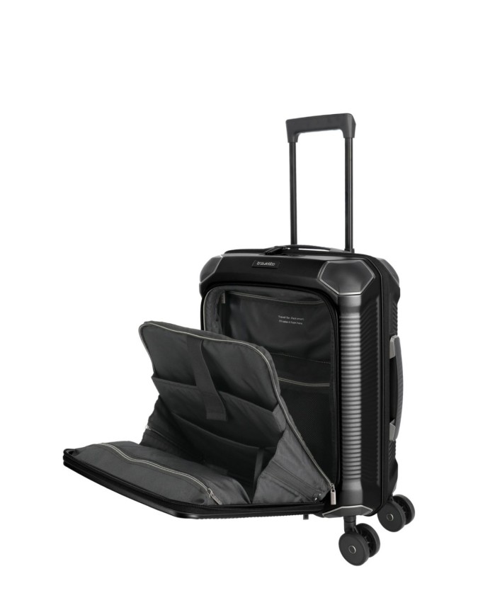  Travelite - Trolley Tg. S+ con tasca frontale in policarbonato