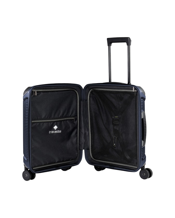  Travelite - Trolley Tg. S+ con tasca frontale in policarbonato