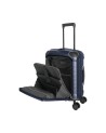 Travelite - Trolley Size S+ with front polycarbonate pocket, 4-Wheel Millennium