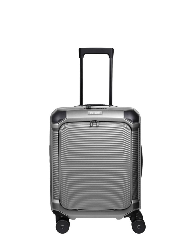  Travelite - Trolley Tg. S+ con tasca frontale in policarbonato