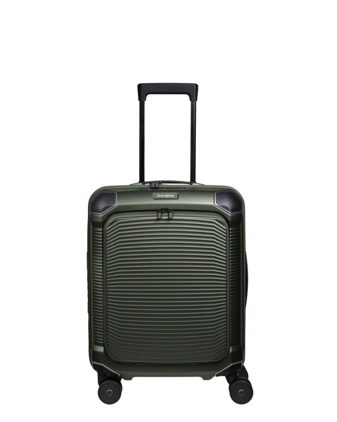  Travelite - Trolley Tg. S+ con tasca frontale in policarbonato