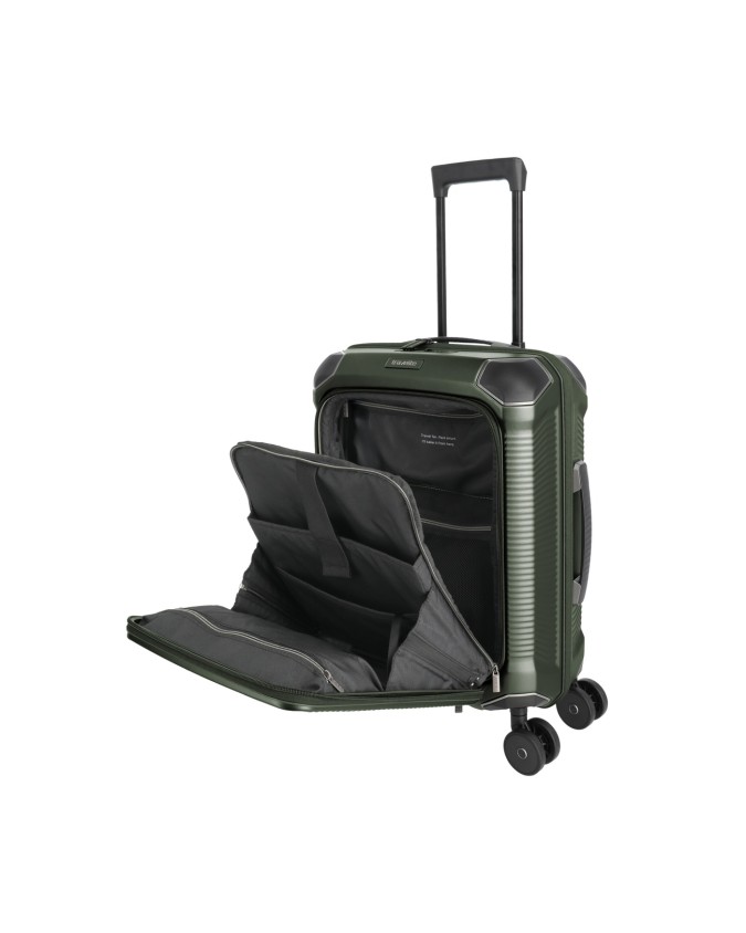  Travelite - Trolley Tg. S+ con tasca frontale in policarbonato