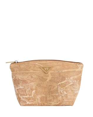  Ynot - Beauty Case Donna Large in Nylon Stampa Città Gum