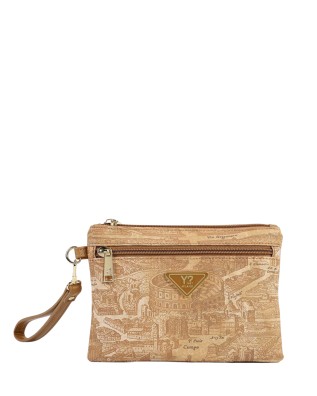 Ynot - Side-Handle Clutch, Size M, in Nylon with "Città...