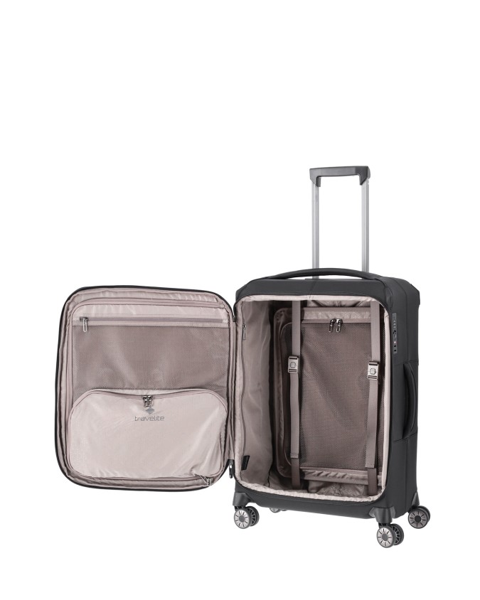 Travelite - Trolley Medio in nylon riciclato espandibile 4 ruote 68 cm Priima