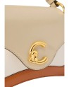  Coccinelle - Borsa a Mano con Tracolla in Pelle Tricolor C-Me