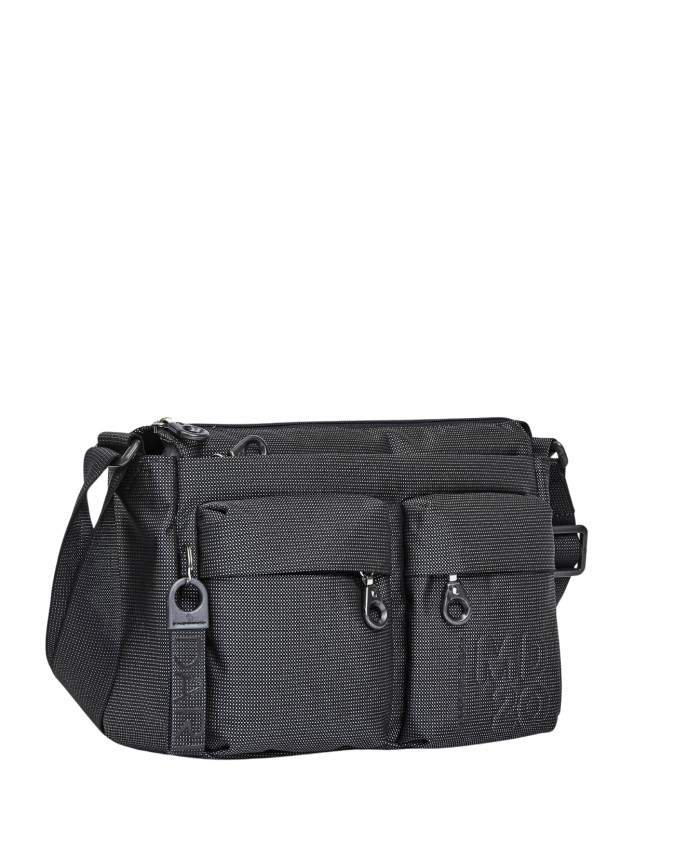 Mandarina Duck - Shoulder bag with front pockets, made of MD20