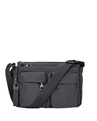 Mandarina Duck - Shoulder bag with front pockets, made of MD20