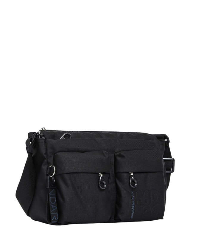 Mandarina Duck - Shoulder bag with front pockets, made of MD20