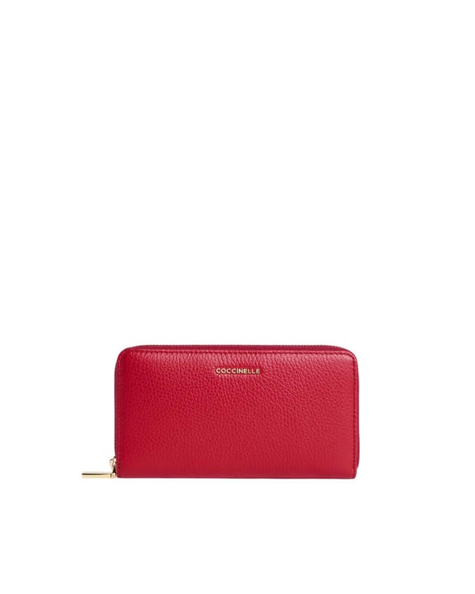 Coccinelle - Portafoglio in pelle zip around con porta monete