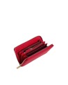 Coccinelle - Metallic Soft zip-around leather wallet with coin
