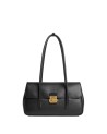Coccinelle - Borsa a spalla in pelle Large con patta C-Me Lock