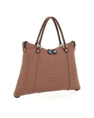  Gabs - Borsa Shopping Tg. M in Pelle Bull Bicolor Gold Thamara 2