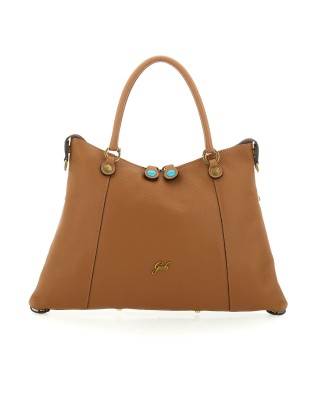 Gabs - Thamara Two-Tone Gold Bull Leather Shopping Bag,...