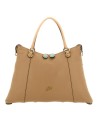 Gabs - Thamara Two-Tone Gold Bull Leather Shopping Bag, Size M