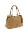 Gabs - Shopping Bag, Size M, Crosta Bull Black Gold Thamara