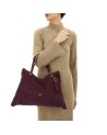 Gabs - Shopping Bag, Size M, Crosta Bull Black Gold Thamara
