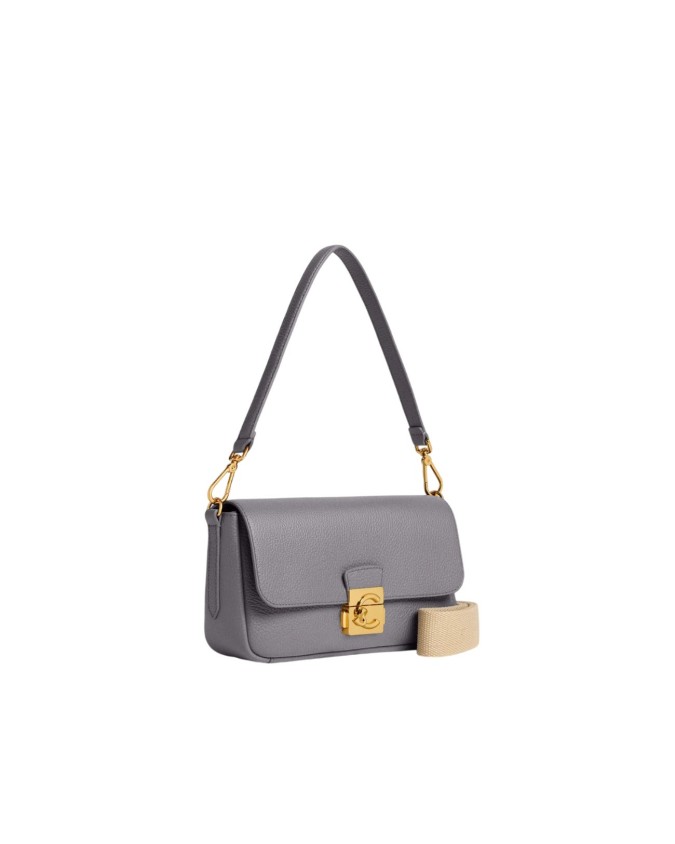 Coccinelle - Borsa a spalla con patta e tracolla in pelle