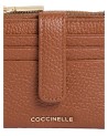 Coccinelle - Small women's wallet with credit card slots, Metallic Soft